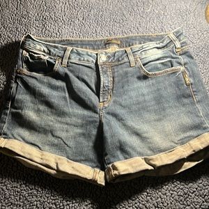 Silver boyfriend shorts
